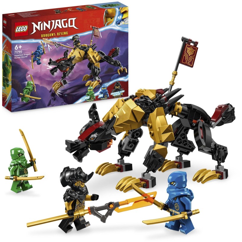 LEGO® Konstruktionsspielsteine »Jagdhund des kaiserlichen Drachenjägers (71790), LEGO® NINJAGO«, (198 St.), Made in Europe