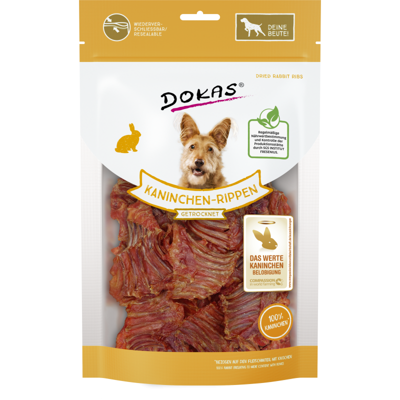 Dokas Kaninchen-Rippen mit Fleisch - 100 g