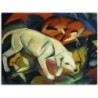 Artland Wandbild »Drei Tiere (Hund Fuchs und Katze). 1912«, Haustiere, (1 St.), als Leinwandbild, Wandaufkleber in verschied.