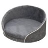 DEAR DARLING DD-02GRL Orthopädisches Luxus Hundebett Anthrazit Gr. L 80x80cm mit Memory Schaum