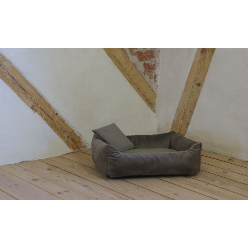 Rohrschneider Kuschelsofa Samt taupe Gr.2