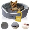 DD-05GRS Luxus Hundebett Katzenbett Anthrazit Gr. S 52x43cm mit Memoryschaum Matratze