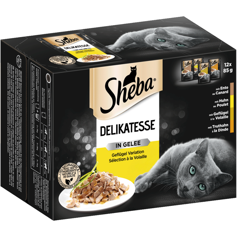 Portionsbeutel Mutlipack Delikatesse in Gelee Geflügel Variation 12 x 85g