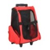 Hundetrolley Transporttasche Tragetasche 2-in-1 Haustierrucksack Rot