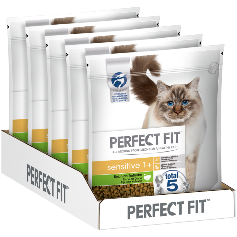 ™ Katze Beutel Sensitive 1+ mit Truthahn 1,4kg 5er Karton