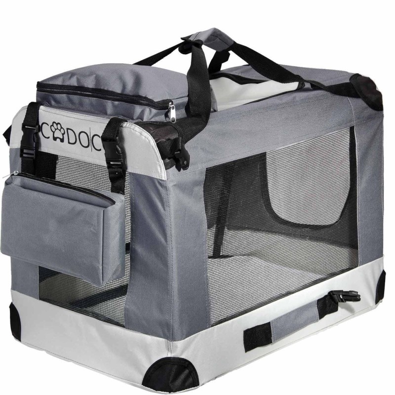 Tiertransportbox XL 82 x 59 x 59cm grau