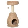 Katzenbaum Kratzbaum Kätzchen Möbel mit Katzenhöhle Ballspielzeug Sisal weiche Plüsch Höhe 82,5 cm G