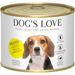 DOG'S LOVE Hunde Nassfutter ADULT HUHN - 200 g