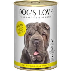 DOG'S LOVE Hunde Nassfutter ADULT HUHN - 400 g