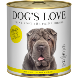 DOG'S LOVE Hunde Nassfutter ADULT HUHN - 800 g