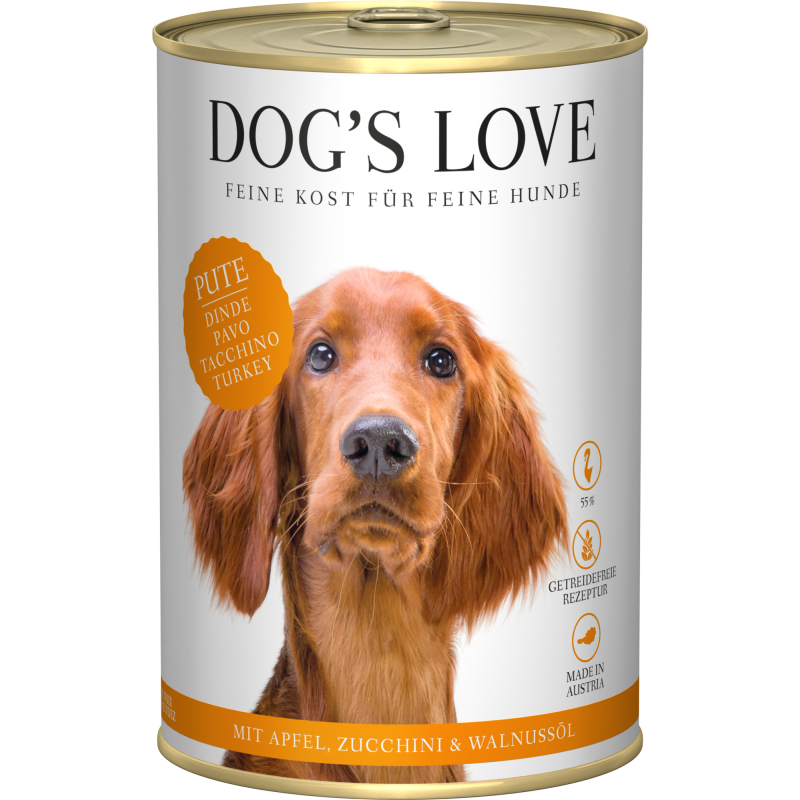 DOG'S LOVE Hunde Nassfutter ADULT PUTE  - 400 g