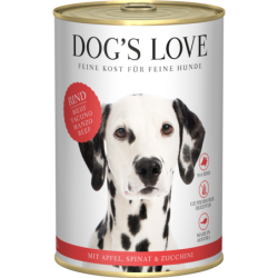 DOG'S LOVE Hunde Nassfutter ADULT RIND - 400 g