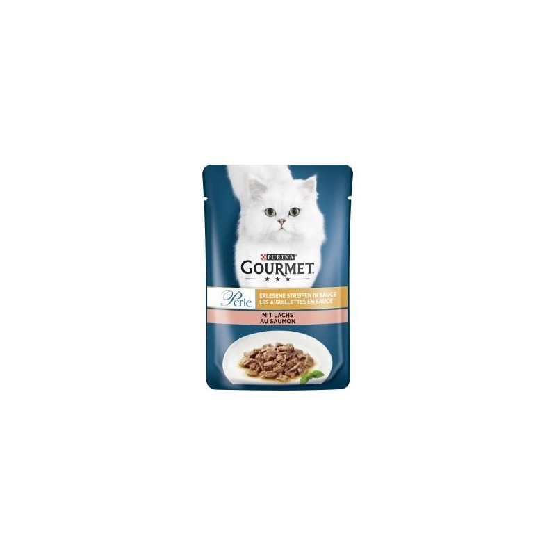 Purina Gourmet Perle Erlesene Streifen in Sauce mit Lachs