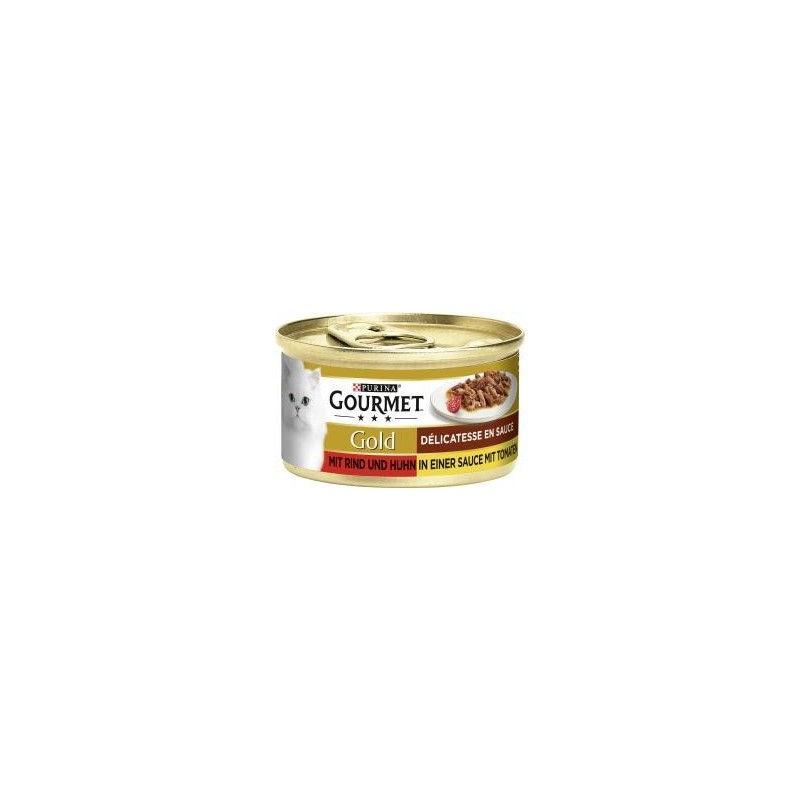 Purina Gourmet Gold mit Rind & Huhn in Sauce mit Tomaten