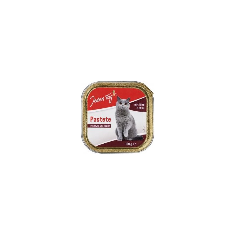 Jeden Tag Katze Pastete mit Rind & Wild