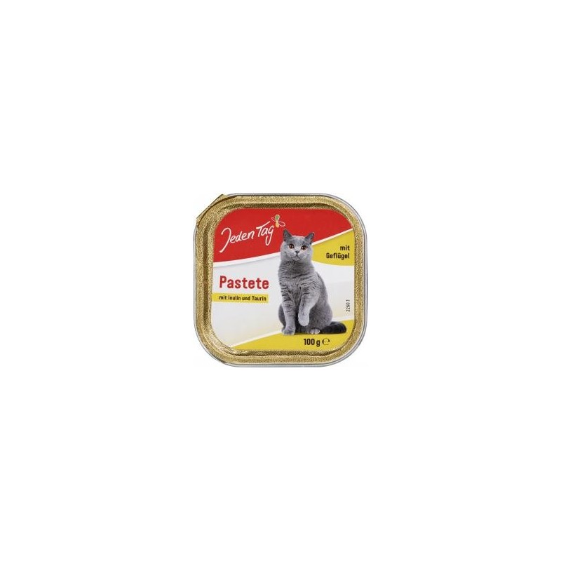 Jeden Tag Katze Pastete mit Geflügel