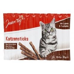 Jeden Tag Katzensticks Lamm...