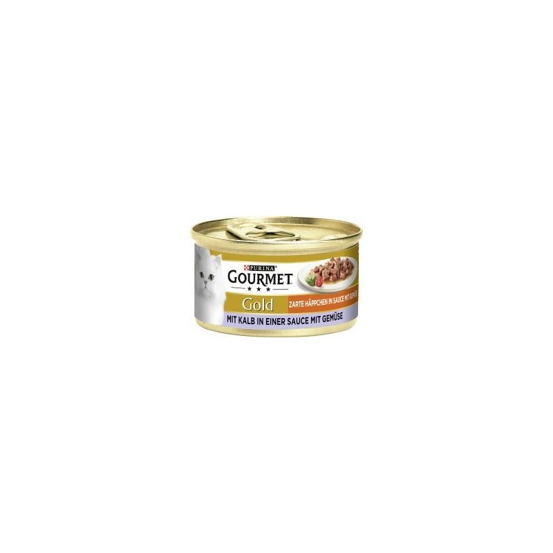 Purina Gourmet Gold Zarte Häppchen in Sauce mit Gemüse mit Kalb