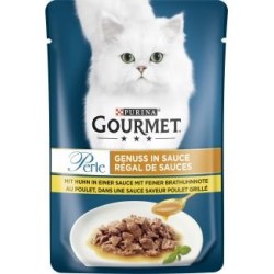 Purina Gourmet Perle Genuss in Sauce mit Huhn in einer Sauce mit feiner Brathuhnnote