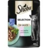 Sheba Selection in Sauce mit Lachs und Seelachs