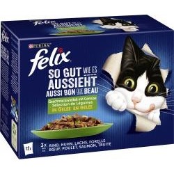 Felix So gut wie es aussieht Gemischte Vielfalt in Gemüse in Gelee