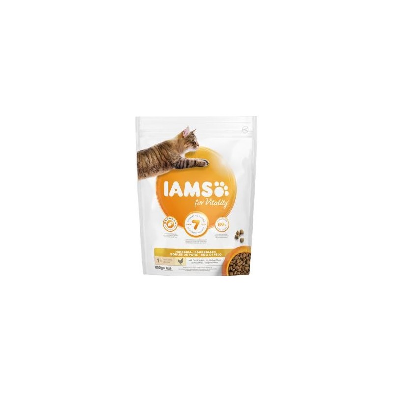 Iams for Vitality Cat Anti-Haarballen mit frischem Huhn