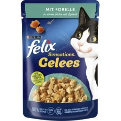 Felix Sensations Gelees mit Forelle & Spinat