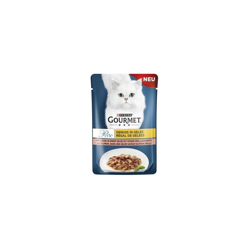 Purina Gourmet Perle Genuss in Gelee mit Lachs