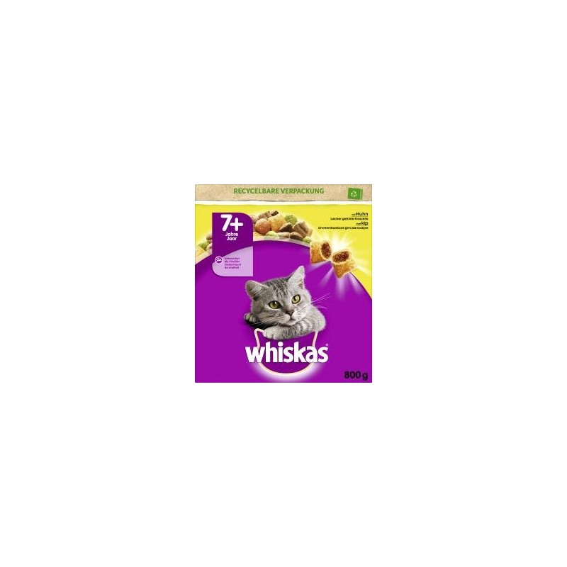 Whiskas 7+ lecker gefüllte Knackkits mit Huhn