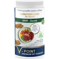 V-POINT BARF-Zusatz - Premium Kräuterpulver für Hunde - 500 g