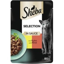 Sheba Selection in Sauce mit Huhn & Rind