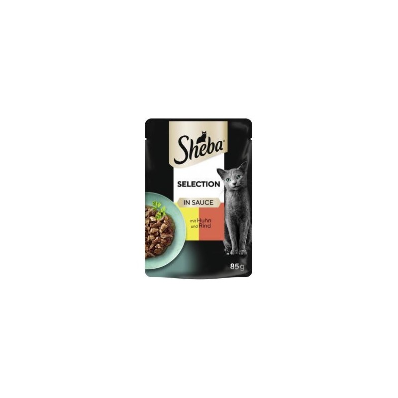 Sheba Selection in Sauce mit Huhn & Rind