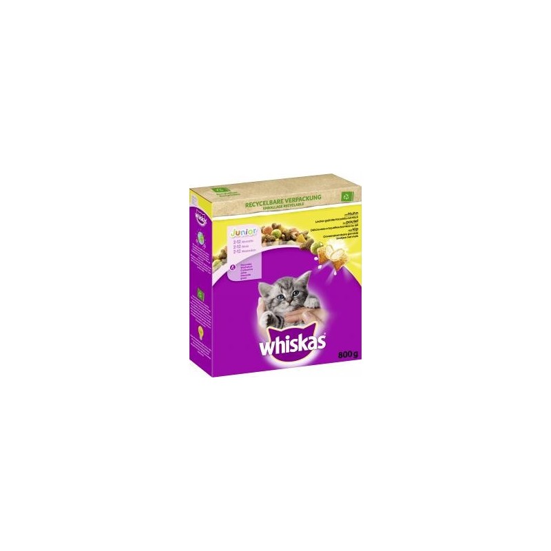 Whiskas Junior lecker gefüllte Knackkits mit Huhn