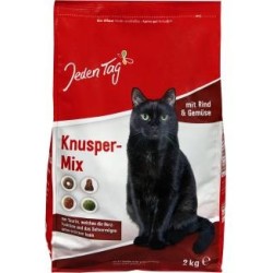 Jeden Tag Katze Knusper-Mix mit Rind & Gemüse