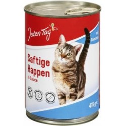 Jeden Tag Katze Saftige Happen in Sauce mit Seelachs