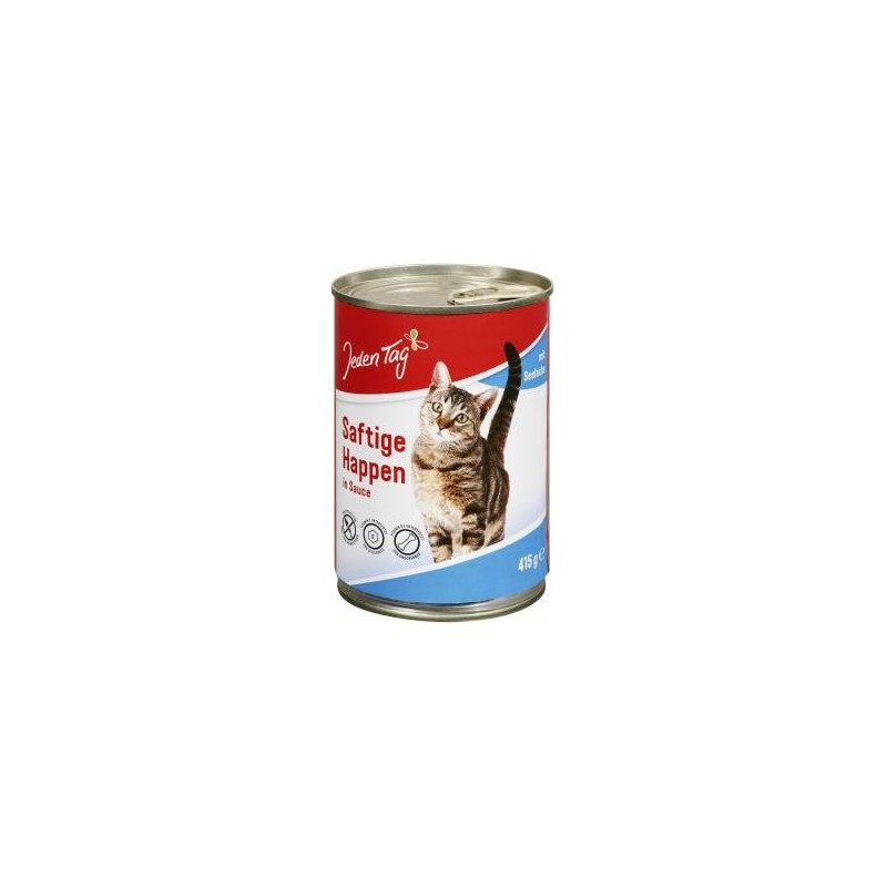 Jeden Tag Katze Saftige Happen in Sauce mit Seelachs