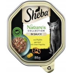 Sheba Nature's Collection in Sauce mit Huhn garniert mit roter Paprika