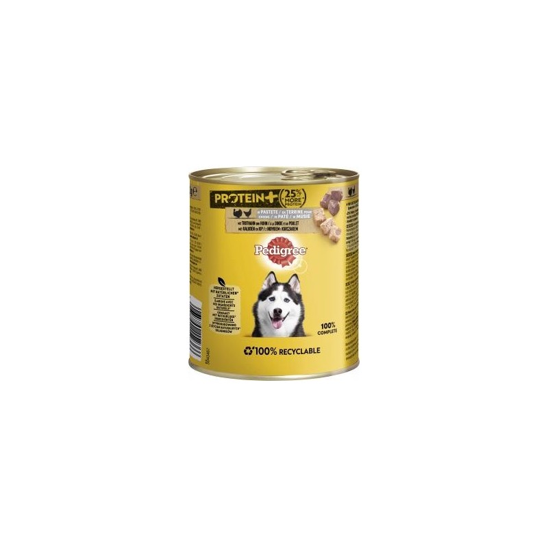 Pedigree Protein+ in Pastete mit Truthhan und Huhn