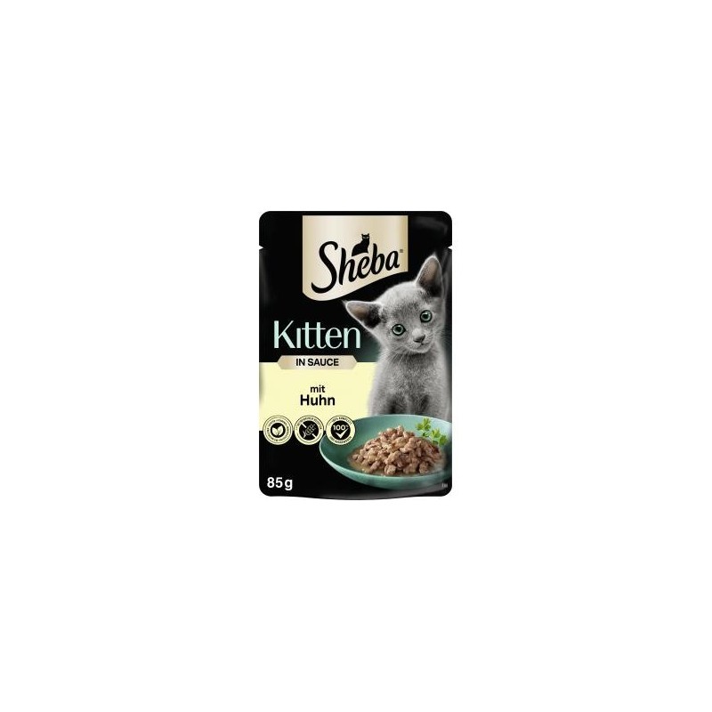 Sheba Kitten in Sauce mit Huhn