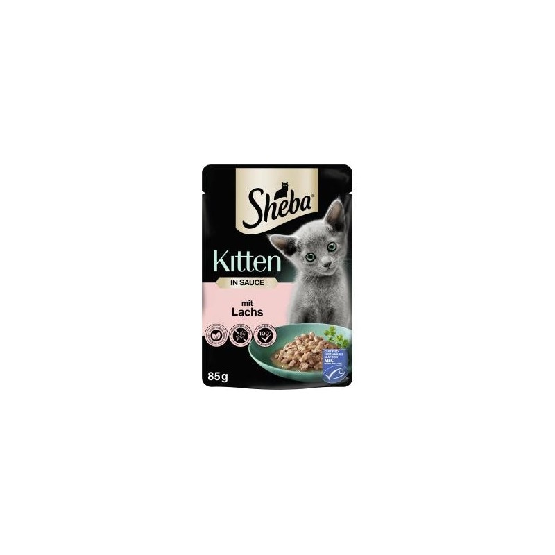 Sheba Kitten in Sauce mit Lachs