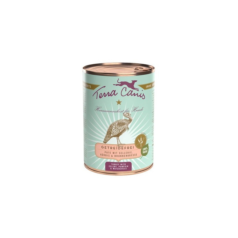 Terra Canis Getreidefrei Hundefutter - Dosen - Pute mit Sellerie - 6 x 400 g