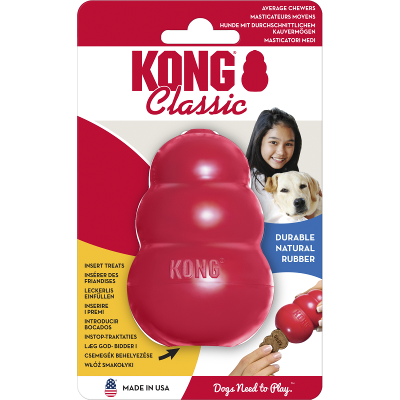 Hundespielzeug KONG Classic rot