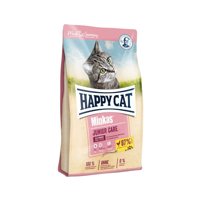 Happy Cat Minkas Junior Care Katzenfutter - Geflügel - 1,5 kg