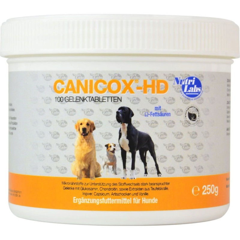 NutriLabs CANICOX-HD Kautabletten für Hunde - 100 Kautabletten