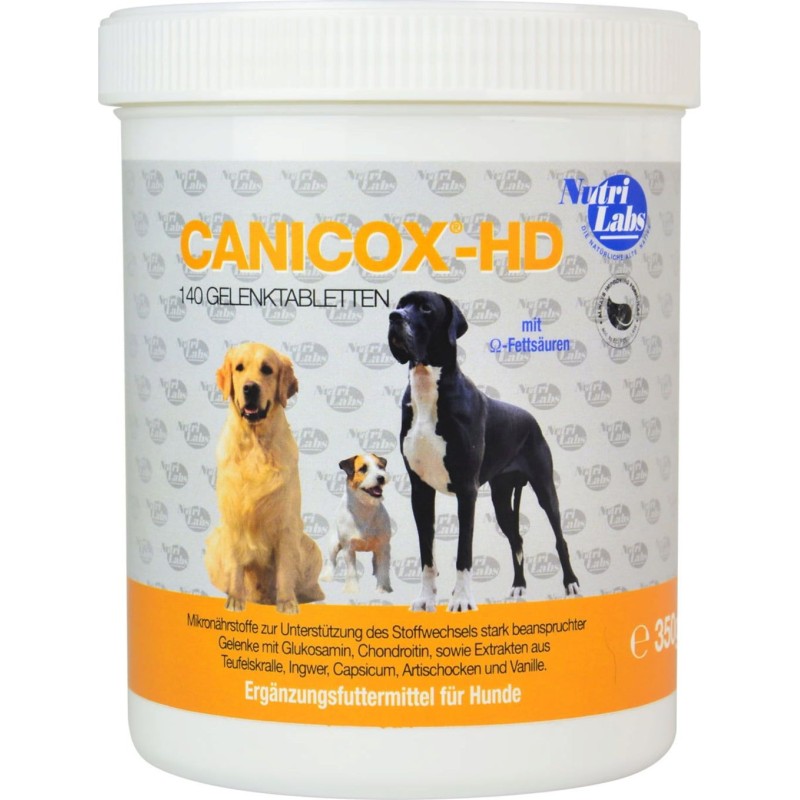 NutriLabs CANICOX-HD Kautabletten für Hunde - 140 Kautabletten