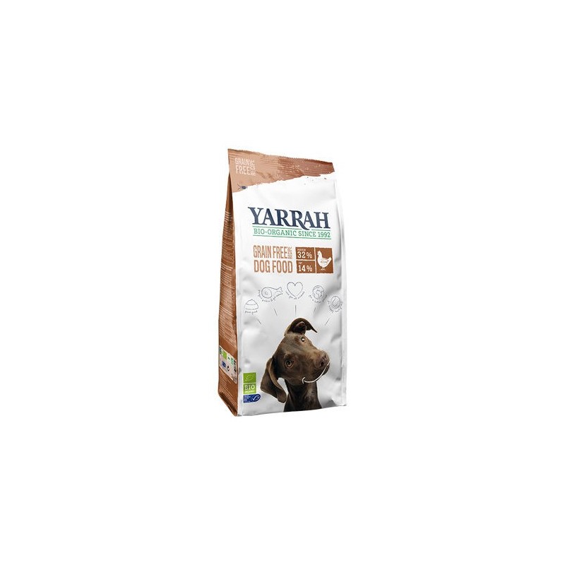 Yarrah Bio Getreidefreies Hundefutter - Hühnchen & Fisch - 10 kg