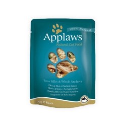 Applaws in Broth Katzenfutter - Frischebeutel - Fillet & Anchovy - 12 x 70 g