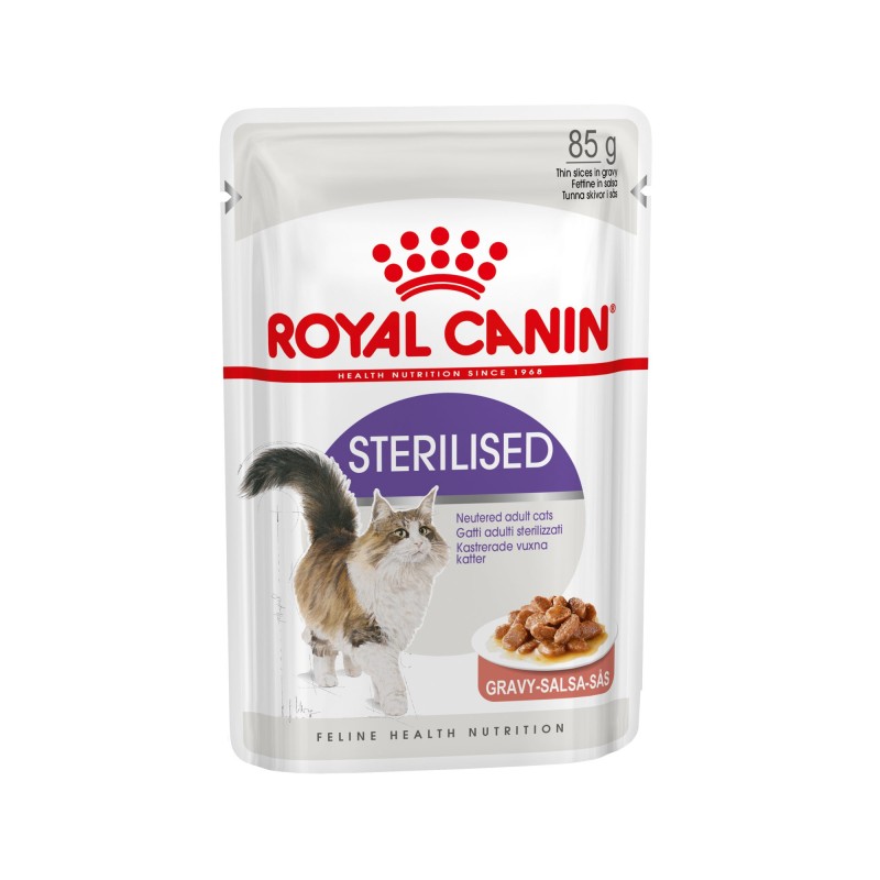 Royal Canin Sterilised in Gravy Katzenfutter - Frischebeutel - 12 x 85 g