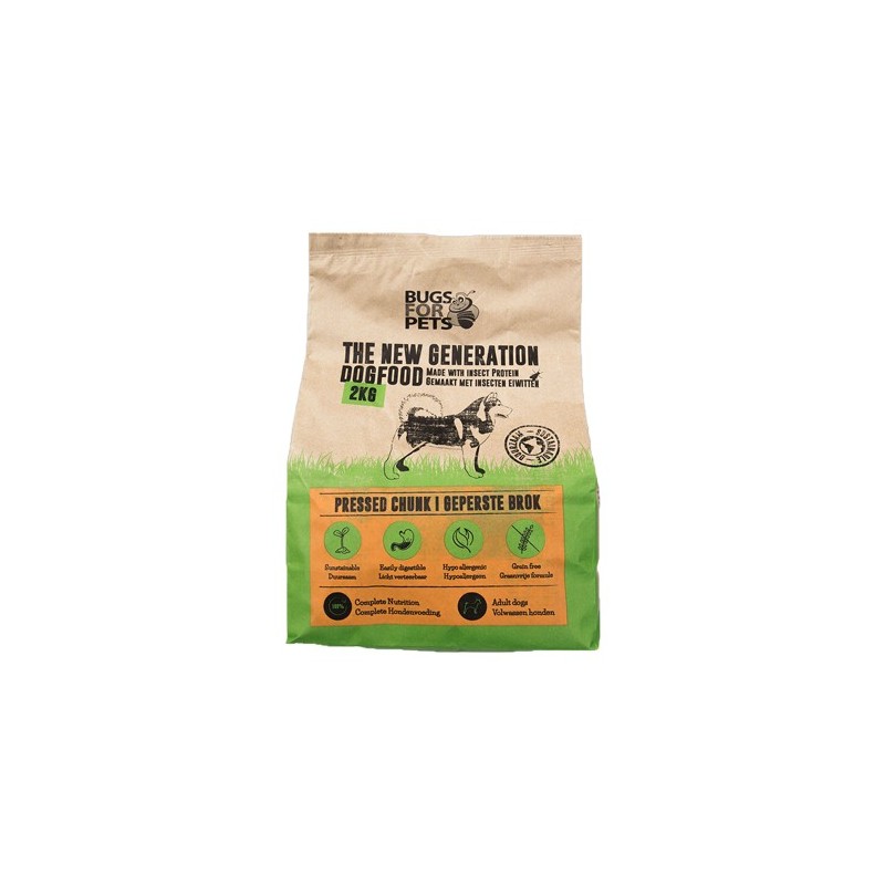 BugsforPets Knusprige Brocken Hundefutter - 10 kg