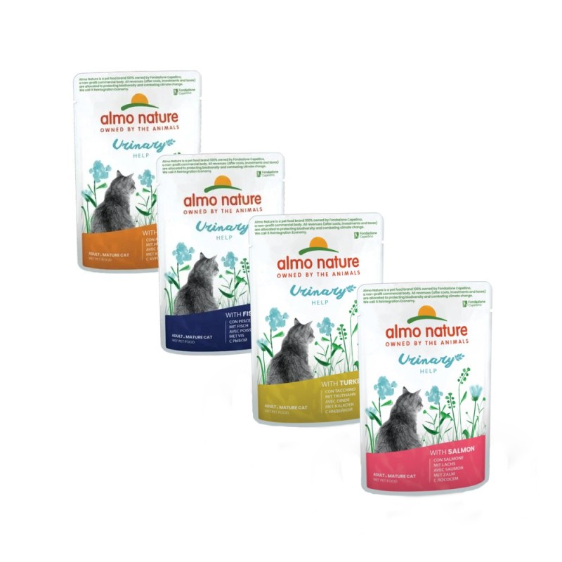 Almo Nature Holistic Urinary Help Katzenfutter - Frischebeutel - Fisch - 30 x 70 g